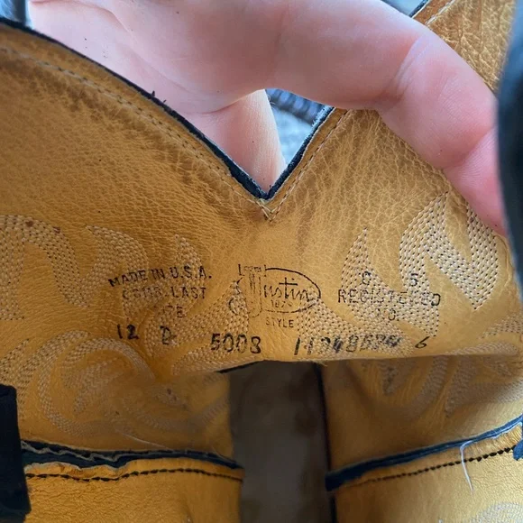 Justin Boots Tekno Crepe Western oil resistant leather. Made in USA. RODEO - Picture 10 of 10